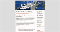 Desktop Screenshot of halkolaiturinvenekerho.com